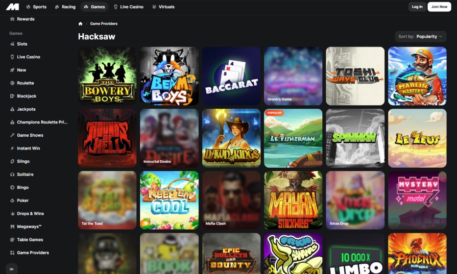 Midnite Casino - Hacksaw Gaming Casinos