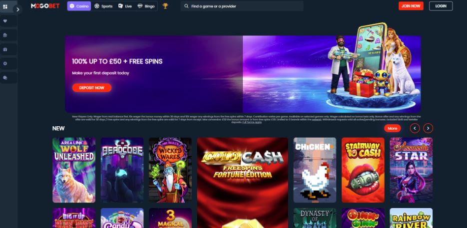 Mogobet Casino - 100% Casino Bonuses