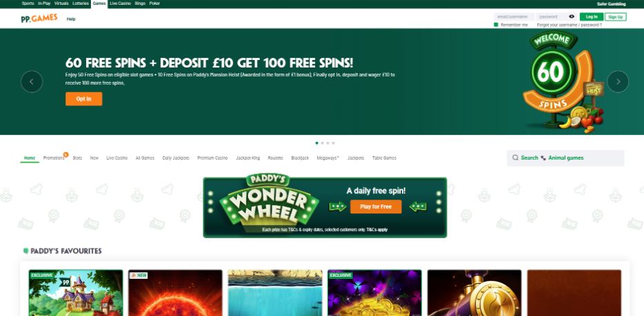 Paddy Power Games - £2 Deposit Casinos