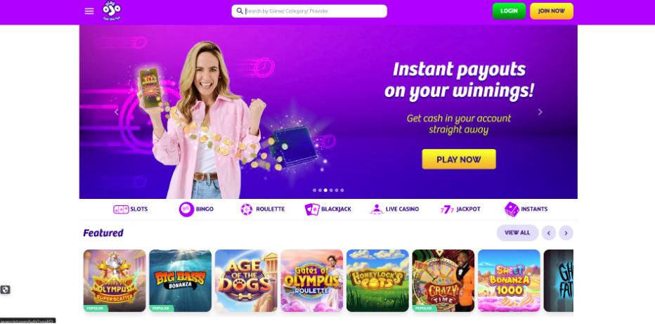 PlayOJO Casino - Games Global Casinos