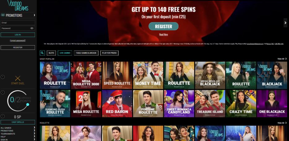 Voodoo Dreams Casino - Blackjack Casinos