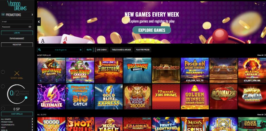 Voodoo Dreams Casino - Boku Casinos