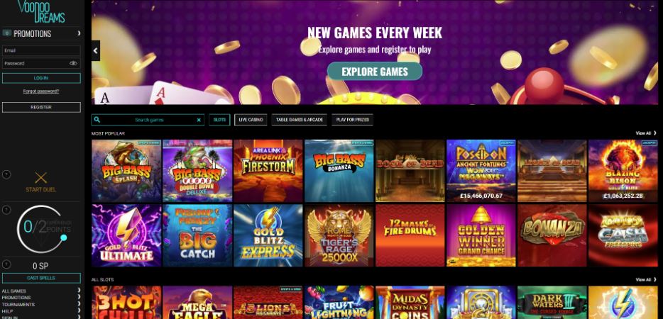 Voodoo Dreams Casino - Craps Casinos