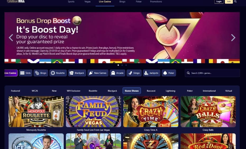 William Hill Casino - Live Casino