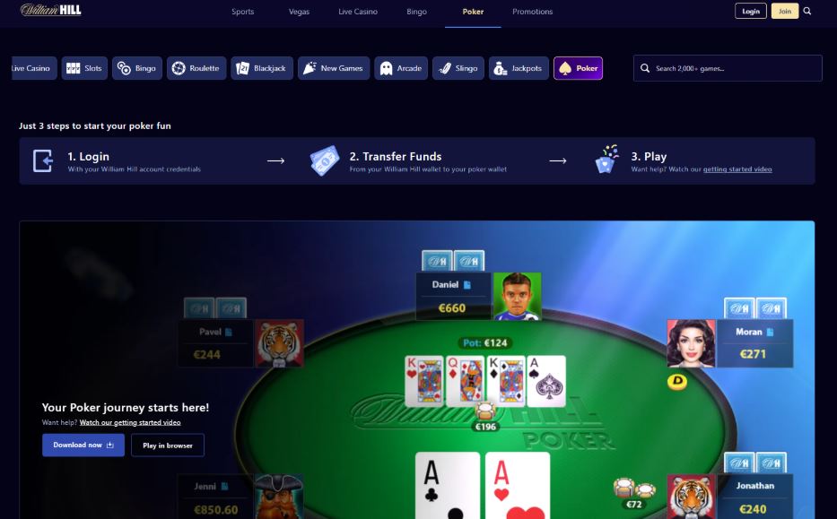 William Hill Casino Poker