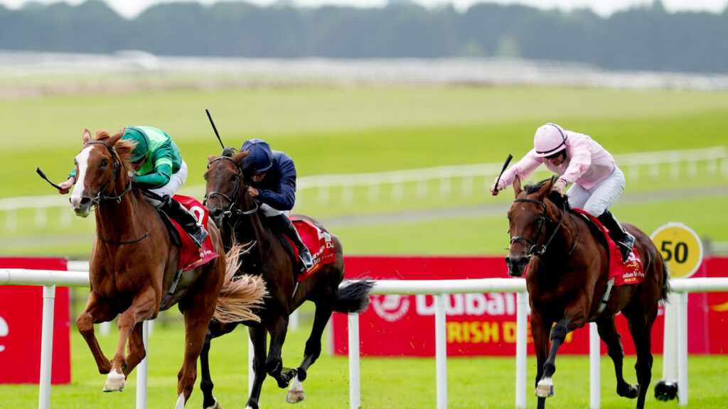 Benvenuto Cellini leads home Ballydoyle 1-2-3 in the Irish Derby 