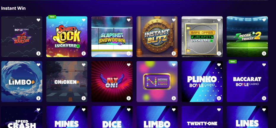 BOYLE Casino Arcade Games
