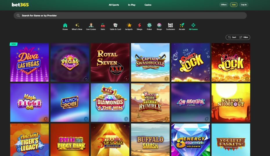 Bet365 - Best Low Volatility Slots Casinos