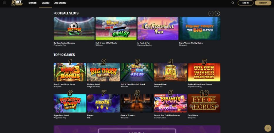 BetMGM - Best High Volatility Slots Casinos