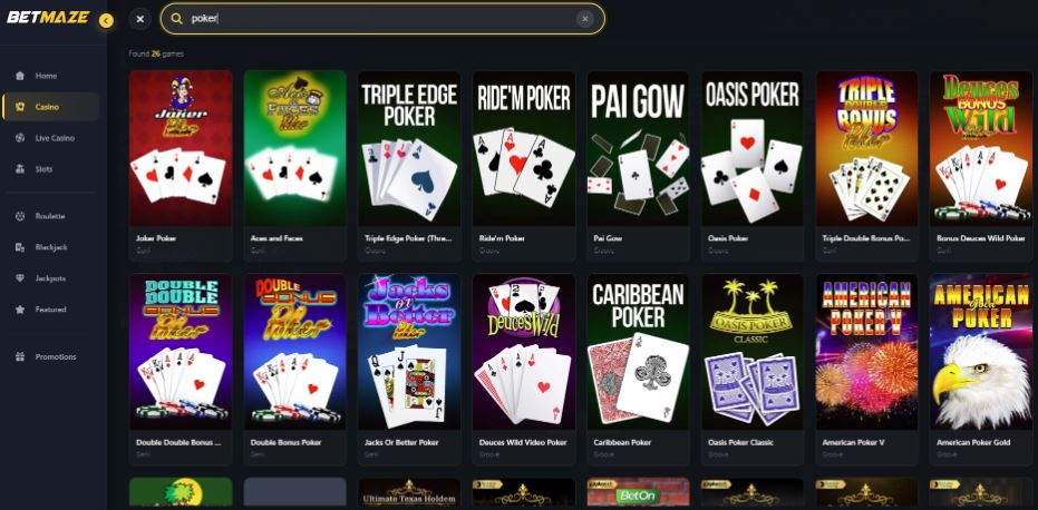 BetMaze - Best Stakes Poker Sites