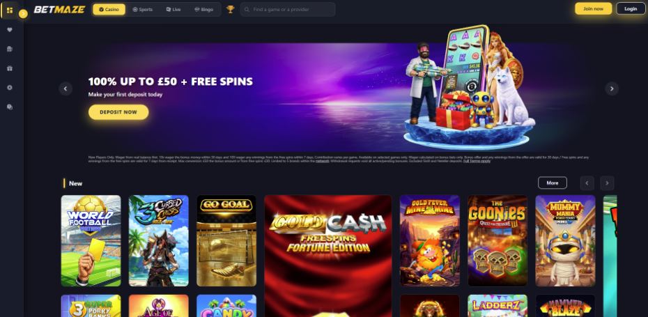 BetMaze Casino - 20 FS