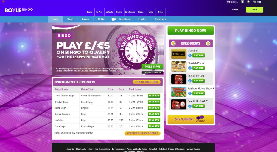 Boyle Bingo - Best UK Bingo Sites