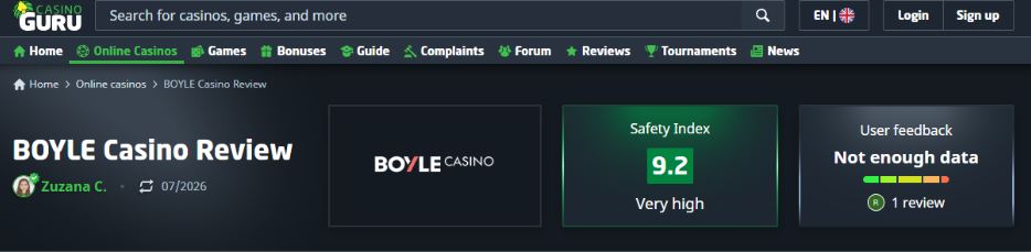 Boyle Casino Reputation