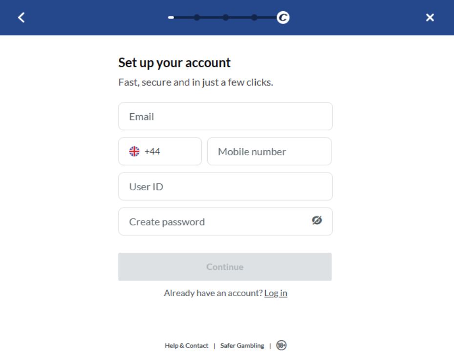 Coral Casino Registration Process