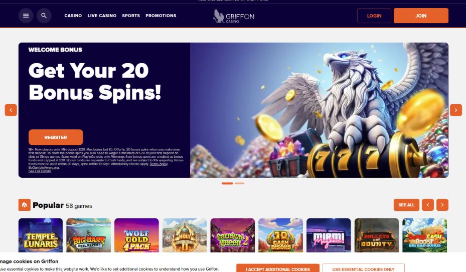 Griffon Casino - 20 FS