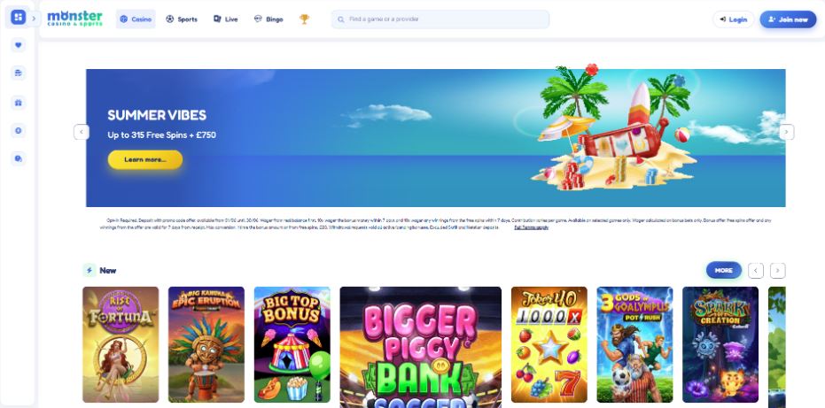 Monster Casino - Neosurf Casinos