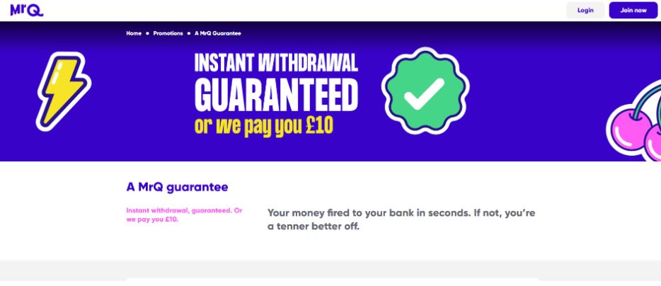MrQ Casino Deposit & Withdrawal Methods