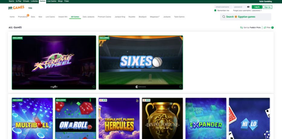 PaddyPower - Best Low Volatility Slots Casinos