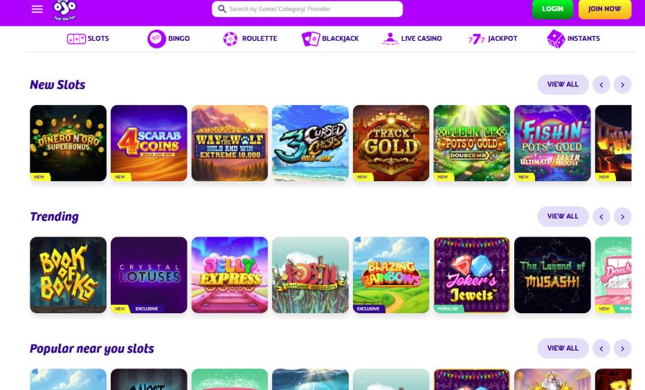 PlayOJO - Best Low Volatility Slots Casinos