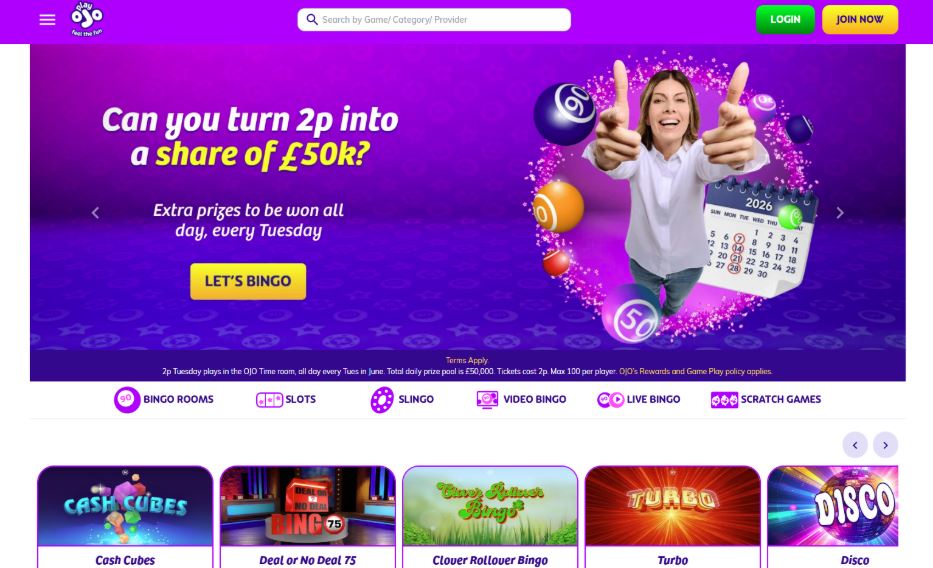 PlayOJO - Best UK Bingo Sites