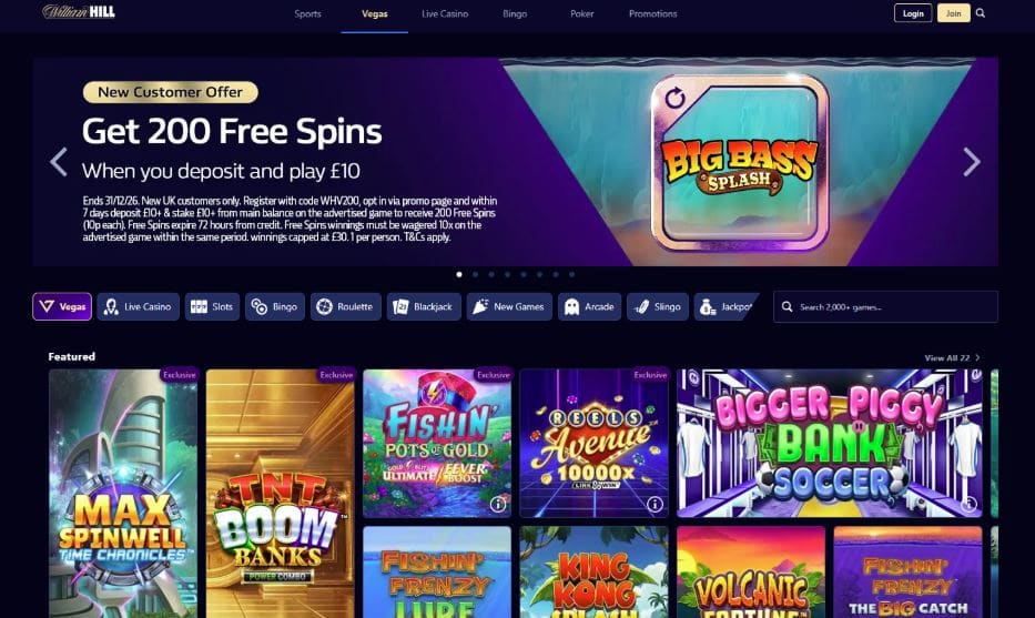 William Hill Casino - 200 FS