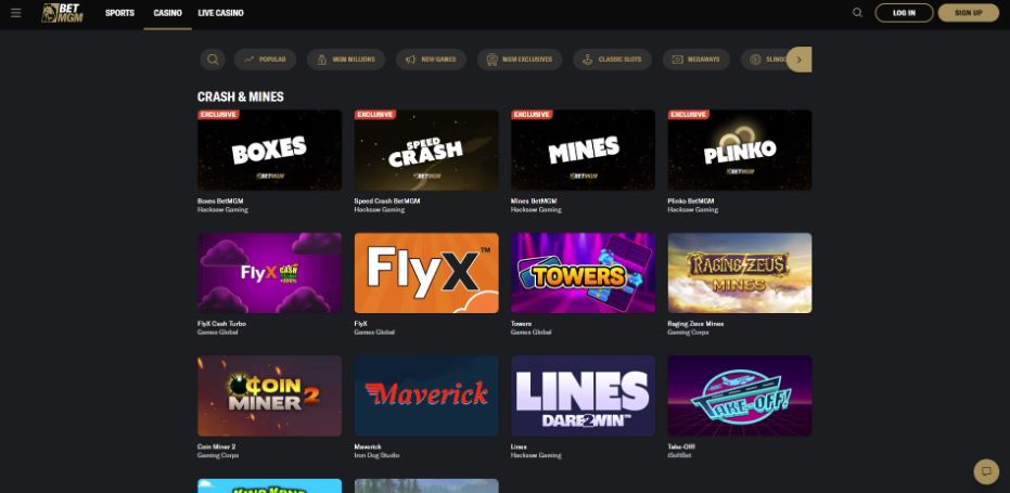 BetMGM Casino - Best Crash Gambling Sites