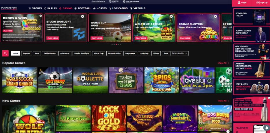 PlanetSport Bet Casino