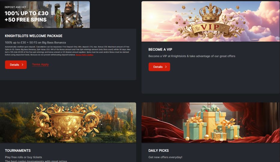 Knight Slots Online Casino Promotions & Loyalty Program