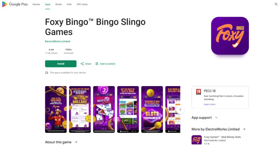 Foxy Bingo Mobile