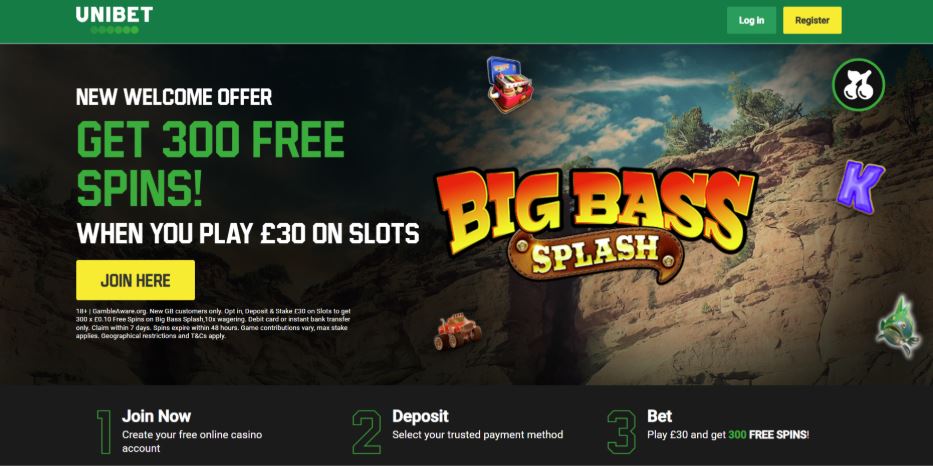 Unibet Casino Welcome Bonus