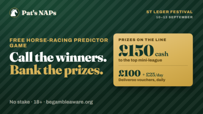 Pat’s NAPs St Leger Festival Free-To-Play Tipping Game – Win Prizes Every Day