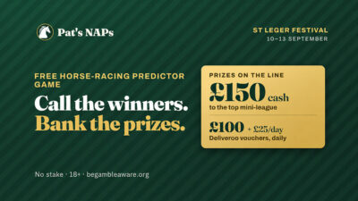 Pat’s NAPs St Leger Festival Free-To-Play Tipping Game – Win Prizes Every Day
