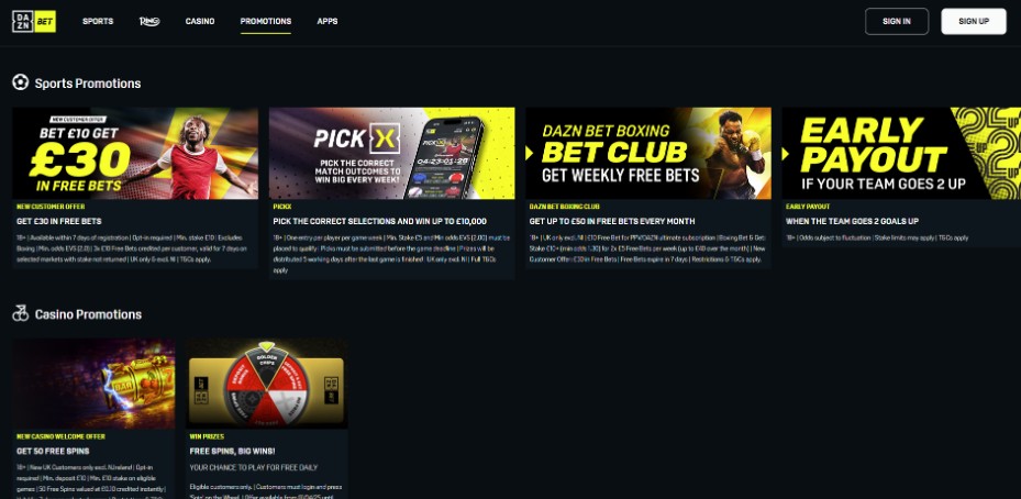 DAZN Casino offers dedicated mobile apps for iOS and Android. Both performed flawlessly in our tests, providing us with a stable, glitch-free experience across slots, live games, and automated tables. The iOS app is rated 4.7 out of 5 (3,200+ reviews), the same as the DAZN Android app (890+ reviews). To ensure you have access to the right apps, tap “Apps” on DAZN’s official website and either scan the QR code or use the GP/AP links to safely access the brand’s applications. Promotions & Loyalty Program