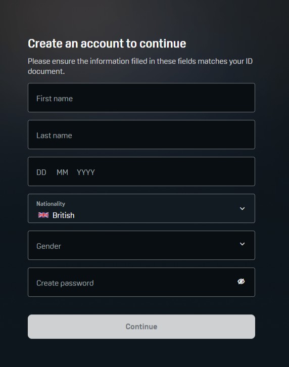 DAZN Bet Registration Process